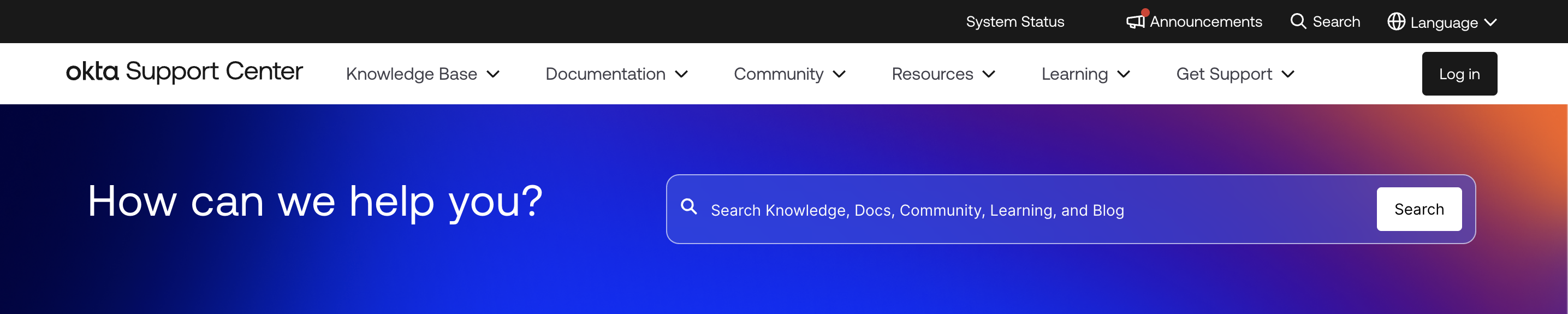 Auth0 Support Center Banner