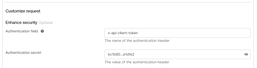 customizeRequest