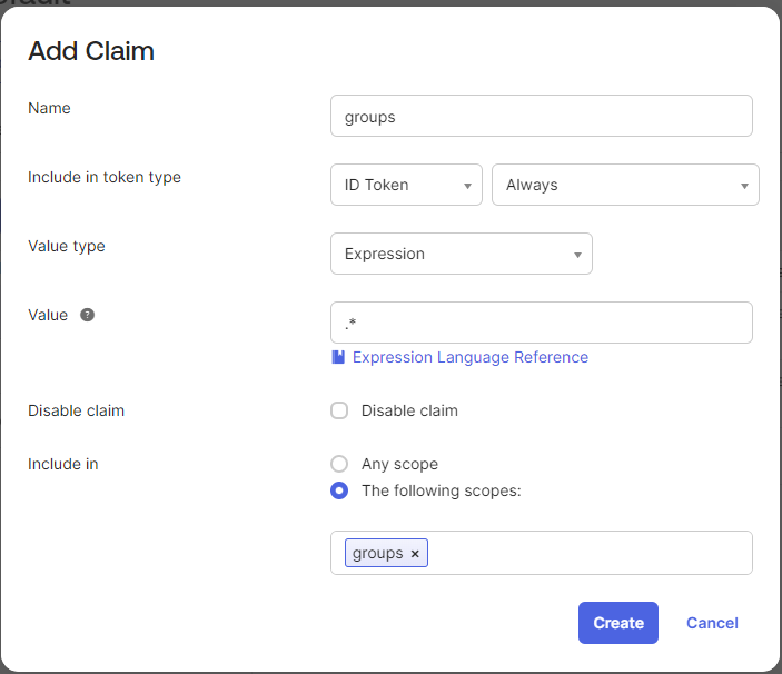 Add claim