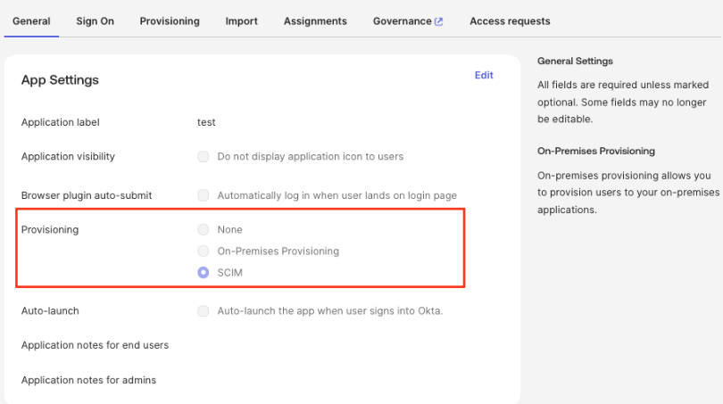 App Settings