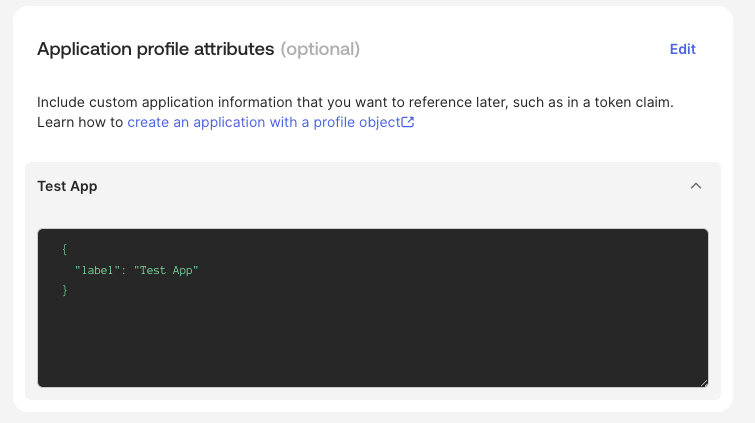 App Profile Attributes