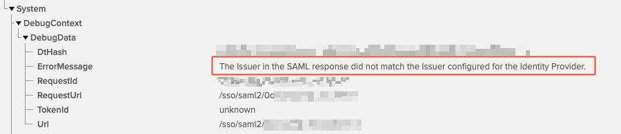 error message