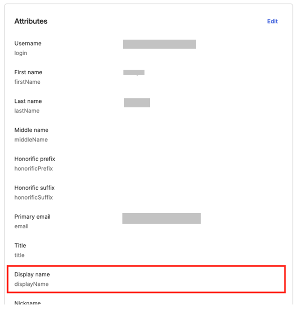 Attributes