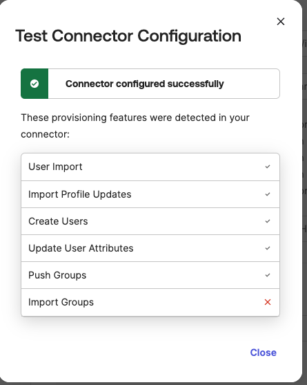 The connector configuration