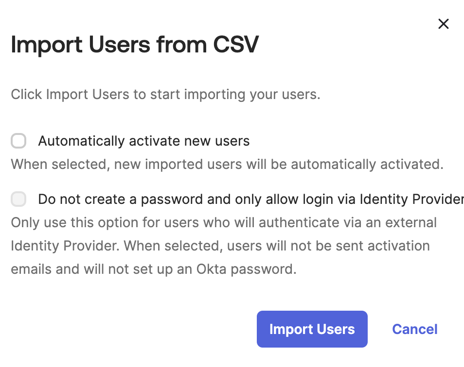 Import Users from CSV