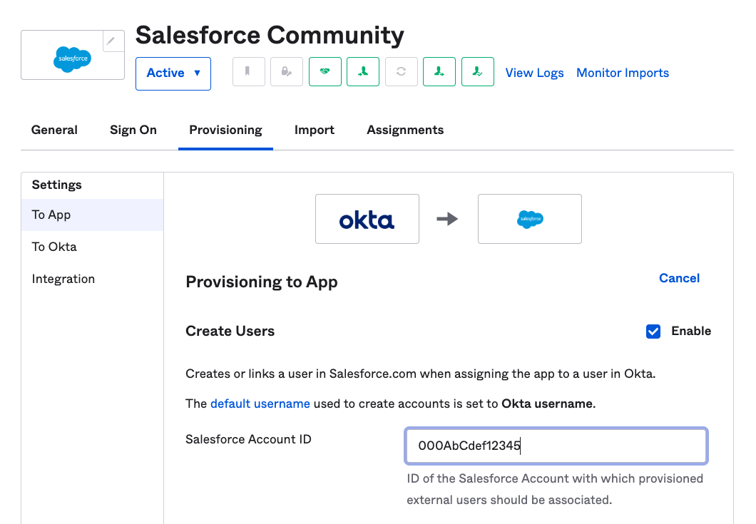 Salesforce Provisioning