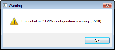 Fortinet Error
