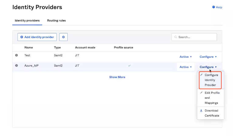 Identity Providers