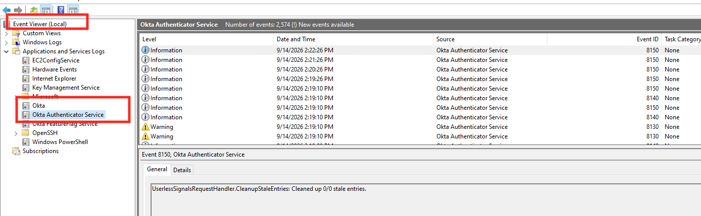 Okta Authenticator Services
