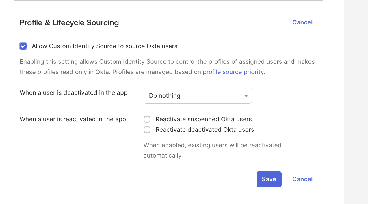 profile sourcing feature