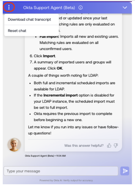 Chat Transcript